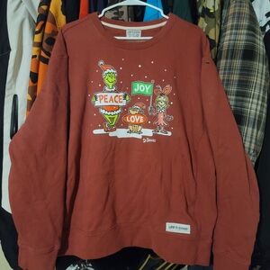 Life Is Good Dr Seuss The Grinch Sweater